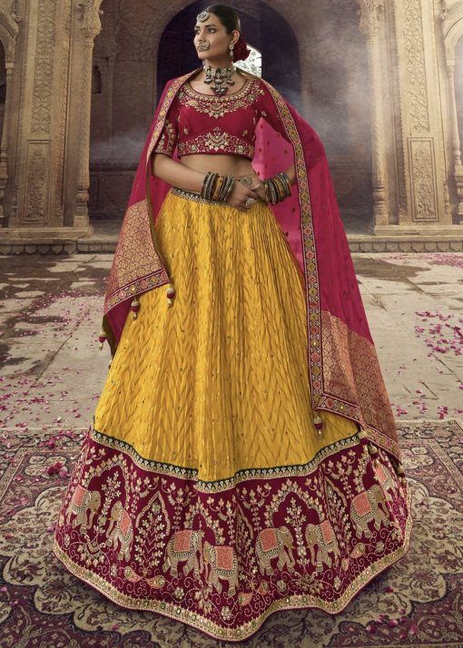 Yellow Wedding Lehenga Choli