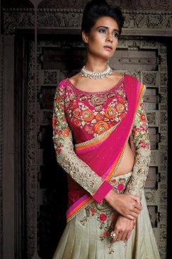 Alternative view of Multi Coloured Full Sleeved Lehenga Choli