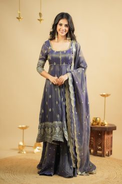 Anarkali Suit Is Luxury Clothing Considered To Be High Quality Made By Thread-Sequins Embroidery
