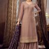 Dusty Lavender Embroidered Palazzo Suit