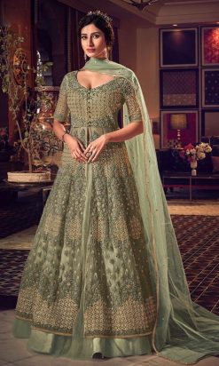 anarkali bridal dress