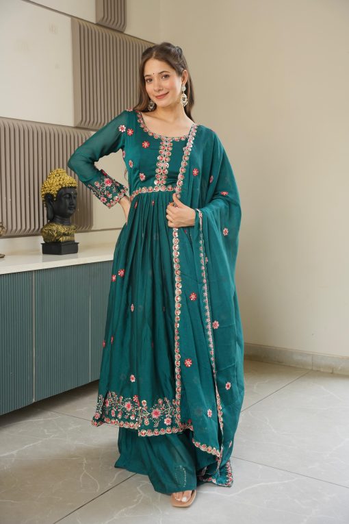 Designer Party Wear Look Sharara Dress