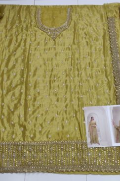 Alternative view of Trending Design Fancy Chinon Fabric Partywear Dress