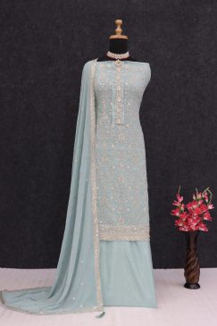 Alternative view of Beautiful Party Wear Suit in Georgette Fabric