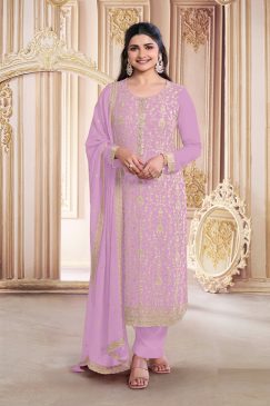 Party Wear Suit in Georgette Fabric