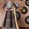 Readymade Heavy Peach And Purple Anarkali Suit