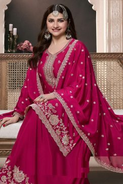 Alternative view of Heavy Partywear Dress in Chinon Fabric