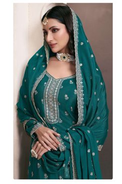 Alternative view of Heavy Partywear Dress in Chinon Fabric