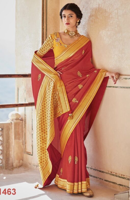 Red Art Silk Saree