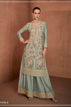 Partywear Georgette Fabric Dress Buy it now