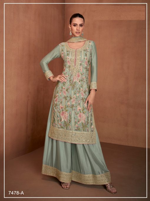 Partywear Georgette Fabric Dress Buy it now