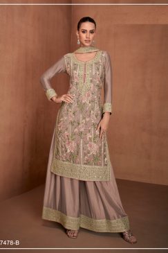 Partywear Georgette Fabric Dress Buy it now