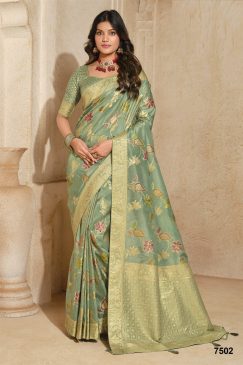 Beautiful Fancy Silk Saree For Wedding Function