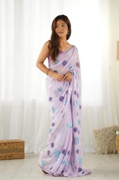 Desinger Party Wear Georgette Fabric Saree