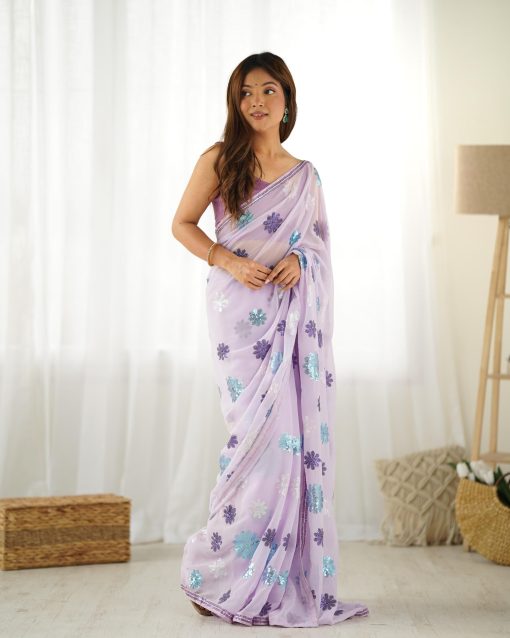Desinger Party Wear Georgette Fabric Saree