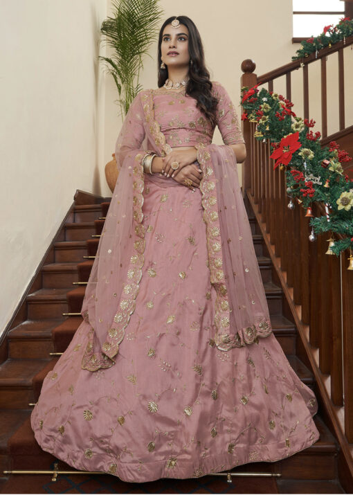 Blush Pink Sangeet Lehenga Choli