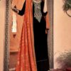 Black Velvet Embroidered Party Wear Palazzo Suit
