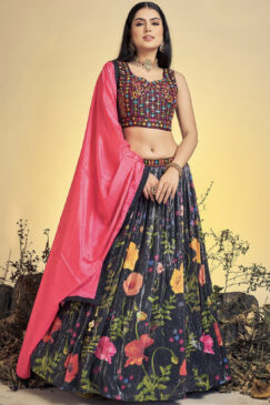 Black Party Wear Lehenga Choli
