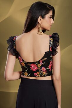 Alternative view of Black Georgette Lehenga Choli