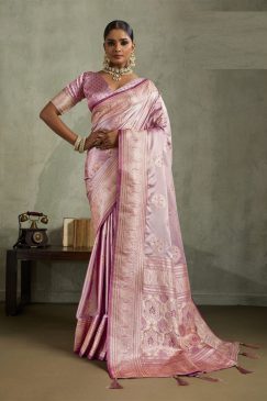 Party Wear and Festival Wear Beautiful Satin Silk Fabric Saree