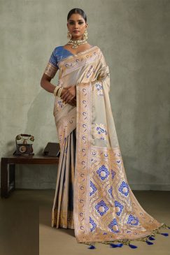 Party Wear and Festival Wear Beautiful Satin Silk Fabric Saree
