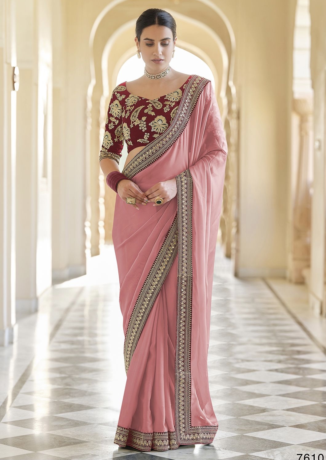 Organza discount wedding sarees