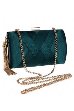 Green Tassel Fashion Clutch Bag