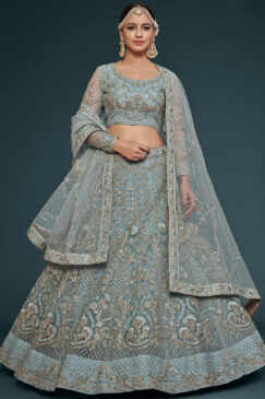 Aqua Net Sangeet Bridal Lehenga Choli