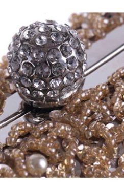 Alternative view of Gold Full Beaded Bridal Clutch Bag