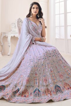 Alternative view of Lilac Party Wear Lehenga Choli