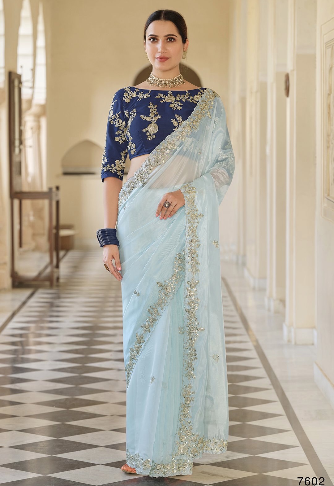 Organza on sale net sarees