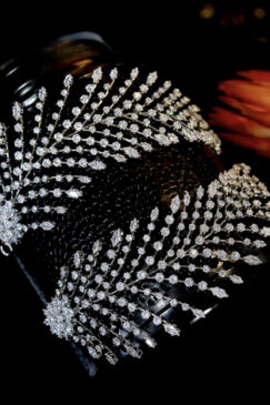Luxury AAA Cubic Zirconia Statement Bridal Hair Jewellery