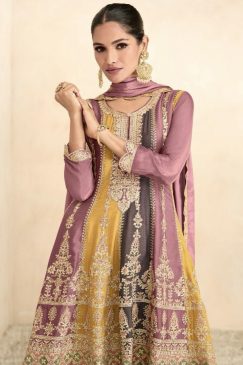 Alternative view of Multicolour Frock Style Palazzo Suit