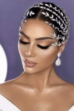 Luxury Cubic Zirconia Bridal Hair Tiara Crown