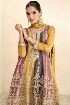 Alternative view of Multicolour Frock Style Palazzo Suit