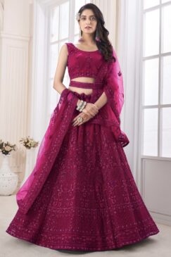 Pink Party Wear Lehenga Choli