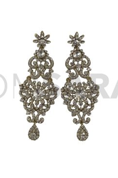 Alternative view of Crystal Drop Dangle Earrings