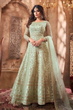 Mint green Colour Designer Outfits 