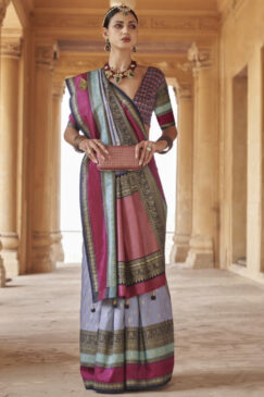 Blue Traditional Silk Saree