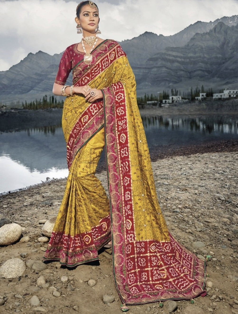 Beautiful best sale marriage sarees