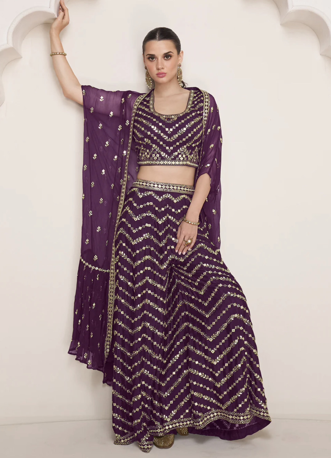 Long jacket deals palazzo suit