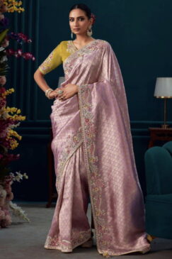 Pink Pure Silk Wedding Saree