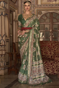 Green Traditional Silk Saree