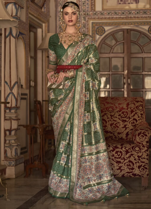 Green Traditional Silk Saree