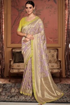 Pale Pink Soft Dola Silk Wedding Saree