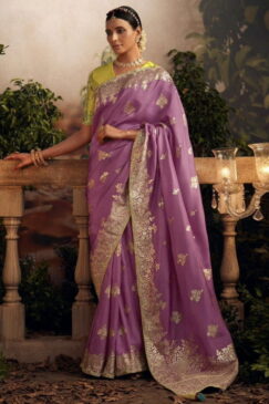 Pink Dola Silk Wedding Saree