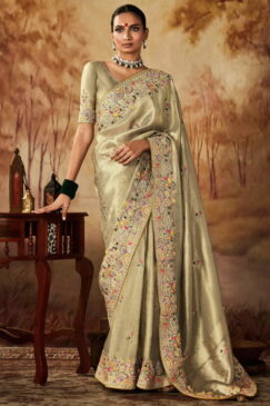 Sage Green Kanjivaram Silk Wedding Saree