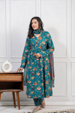 Alternative view of Summer Special Stay Cool & Stylish in cotton fabric in sky blue color