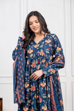 Alternative view of Summer Special Stay Cool & Stylish in cotton fabric in blue color