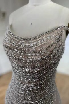 Alternative view of Elegant Strapless Mermaid Embellished Bridal Evening Gown